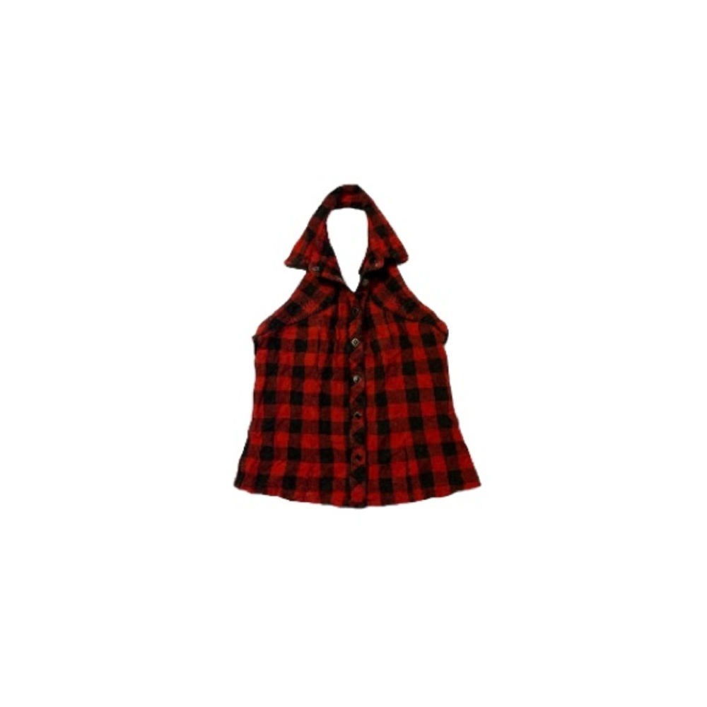 Route Sixty Six Black and Red Halter Top - Women’s AU Size 8